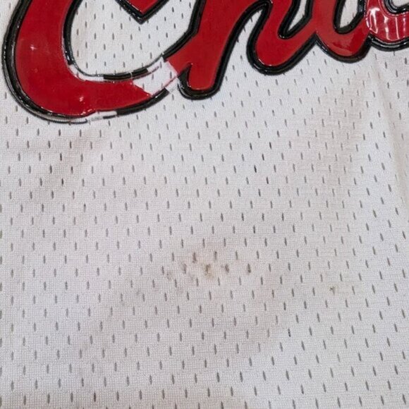 Michael Jordan #23 Chicago Bulls White Jersey Champion NBA Authentics Size 52 - Picture 6 of 14